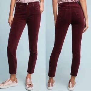 AG | The Stevie Ankle Slim Straight Burgundy Ankle - Size 29R